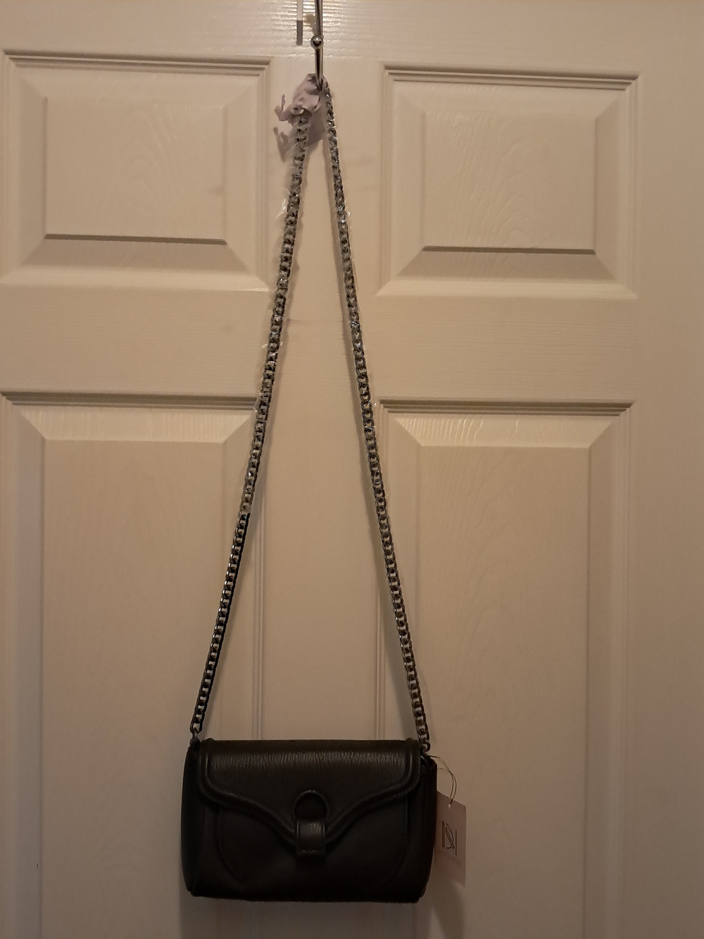 Danielle‎ Nicole Henley Navy Blue Leather Chain-Shoulder Crossbody Bag